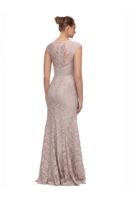 Sweetheart Long Lace Cap Sleeves Bridesmaid Dress / Formal Dress Darwin