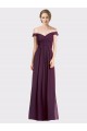 Sweetheart Long Soft Chiffon & Lace Grape Sleeveless Bridesmaid Dress Darwin
