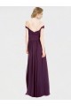 Sweetheart Long Soft Chiffon & Lace Grape Sleeveless Bridesmaid Dress Darwin