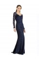 Sweetheart Long Lace Dark Navy Long Sleeves Prom Dress / Bridesmaid Dress Darwin