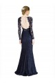 Sweetheart Long Lace Dark Navy Long Sleeves Prom Dress / Bridesmaid Dress Darwin