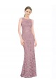 Illusion Neck Long Lace Sleeveless Prom Dress / Bridesmaid Dress Darwin