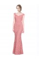 Strapless Long Lace Salmon Sleeveless Prom Dress / Bridesmaid Dress Darwin