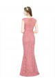 Strapless Long Lace Salmon Sleeveless Prom Dress / Bridesmaid Dress Darwin