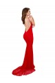 High Neck Long Lace Red Sleeveless Evening Gown / Prom Dress / Bridesmaid Dress Darwin