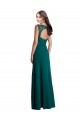 V-Neck Long Soft Chiffon & Lace Hunter Sleeveless Bridesmaid Dress Darwin