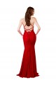 V-Neck Long Lace Red Sleeveless Formal Dress / Bridesmaid Dress Darwin
