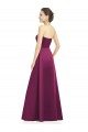 Strapless Long Satin Merlot Sleeveless Bridesmaid Dress Darwin