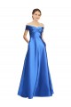Off the Shoulder Long Satin Sleeveless Black Tie Evening Gown / Prom Dress / Bridesmaid Dress Darwin