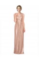 V-Neck Long Sequin Rose Gold Sleeveless Bridesmaid Dress / Evening Dress Darwin