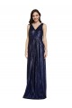 V-Neck Long Sequin Dark Navy Sheath Sleeveless Formal Evening Gown / Prom Dress / Bridesmaid Dress Darwin
