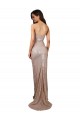 Scoop Neck Long Sequin Champagne Sleeveless Formal Evening Gown / Prom Dress / Bridesmaid Dress Darwin