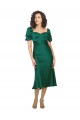 Sweetheart Midi Length Silk like Satin Hunter Short Sleeves Formal Evening Gown / Prom Dress / Bridesmaid Dress Darwin