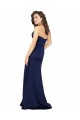 Strapless Long Silk like Satin Sapphire Sleeveless Formal Evening Gown / Prom Dress / Bridesmaid Dress Darwin