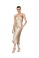 V-Neck Midi Length Silk like Satin Sleeveless Formal Evening Gown / Prom Dress / Bridesmaid Dress Darwin