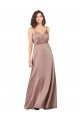 Sweetheart Long Silk like Satin Dusty Pink Sleeveless Formal Evening Gown / Bridesmaid Dress Darwin
