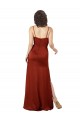 Square Neck Long Silk like Satin Red Sleeveless Formal Evening Gown / Prom Dress / Bridesmaid Dress Darwin