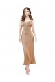 Cowl Neck Midi Length Silk like Satin Rose Gold Sleeveless Formal Evening Gown / Prom Dress / Bridesmaid Dress Darwin