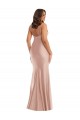 V-Neck Long Silk like Satin Dusty Pink Sleeveless Formal Plus Size Evening Gown / Prom Dress / Bridesmaid Dress Darwin