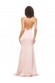 One Shoulder Long Silk like Satin Pink Sleeveless Formal Evening Gown / Prom Dress / Bridesmaid Dress Darwin