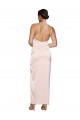 One Shoulder Long Silk like Satin Pink Sleeveless Semi Formal Evening Dress / Prom Dress / Bridesmaid Dress Darwin