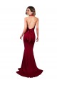V-Neck Long Spandex Burgundy Sleeveless Formal Evening Gown / Prom Dress / Bridesmaid Dress Darwin