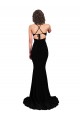 V-Neck Long Spandex Black Sleeveless Formal Evening Gown / Prom Dress / Bridesmaid Dress Darwin