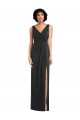 V-Neck Long Spandex Black Sheath Sleeveless Formal Evening Gown / Prom Dress / Bridesmaid Dress Darwin