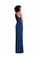 One Shoulder Long Spandex Royal Blue Sleeveless Semi Formal Evening Dress / Prom Dress / Bridesmaid Dress Darwin