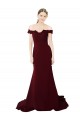 Sweetheart Sweep Train Stretch Crepe & Lace Burgundy Gold Sleeveless Formal Evening Gown / Prom Dress / Bridesmaid Dress Darwin