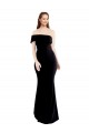 One Shoulder Long Stretch Crepe Black Sleeveless Formal Evening Gown / Prom Dress / Bridesmaid Dress Darwin