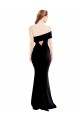 One Shoulder Long Stretch Crepe Black Sleeveless Formal Evening Gown / Prom Dress / Bridesmaid Dress Darwin