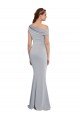 One Shoulder Long Stretch Crepe Grey Sleeveless Formal Dress / Bridesmaid Dress Darwin