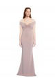 V-Neck Long Stretch Crepe Dusty Pink Sleeveless Formal Evening Gown / Prom Dress / Bridesmaid Dress Darwin
