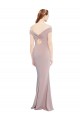 V-Neck Long Stretch Crepe Dusty Pink Sleeveless Formal Evening Gown / Prom Dress / Bridesmaid Dress Darwin
