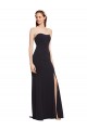 Strapless Long Stretch Crepe Dark Navy Sleeveless Formal Evening Gown / Prom Dress / Bridesmaid Dress Darwin