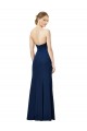 Strapless Long Stretch Crepe Black Sleeveless Formal Dress / Bridesmaid Dress Darwin