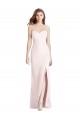 Strapless Long Stretch Crepe Pink Sleeveless Semi Formal Evening Dress / Prom Dress / Bridesmaid Dress Darwin