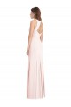 Bateau Neck Long Stretch Crepe Pink Sleeveless Semi Formal Evening Dress / Prom Dress / Bridesmaid Dress Darwin