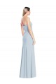 Strapless Long Stretch Crepe Light Sky Blue Trumpet Sleeveless Formal Dress / Bridesmaid Dress Darwin