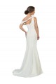 One Shoulder Sweep Train Stretch Crepe Ivory Sleeveless Formal Evening Gown / Prom Dress / Bridesmaid Dress Darwin