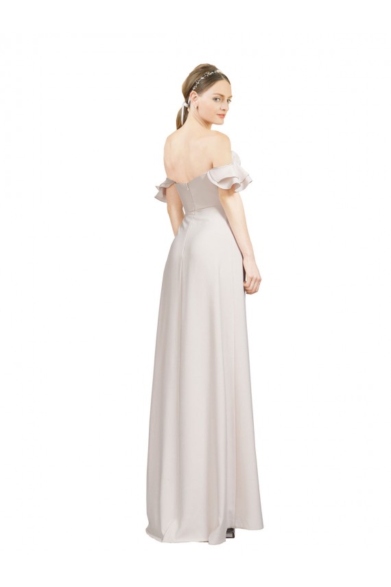 Sweetheart Long Stretch Crepe Red Sleeveless Formal Evening Gown / Prom Dress / Bridesmaid Dress Darwin