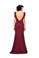 Strapless Long Stretch Crepe Burgundy Sleeveless Prom Dress / Bridesmaid Dress Darwin