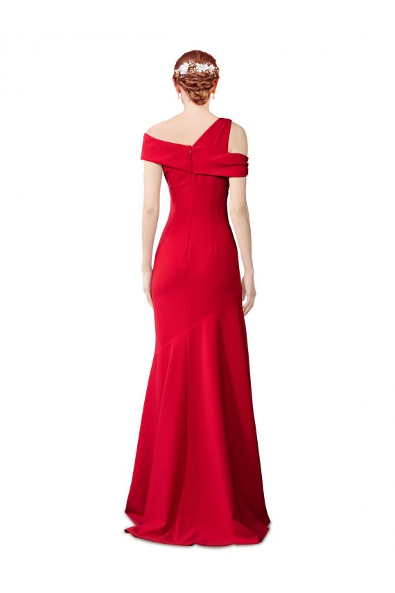 Long Stretch Crepe Red Sleeveless Formal Evening Gown / Prom Dress / Bridesmaid Dress Darwin