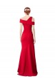 Long Stretch Crepe Red Sleeveless Formal Evening Gown / Prom Dress / Bridesmaid Dress Darwin