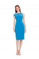 Cocktail Length Stretch Crepe Sleeveless Formal Evening Gown / Prom Dress / Bridesmaid Dress Darwin