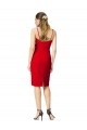 Sweetheart Cocktail Length Stretch Crepe Red Sleeveless Formal Evening Gown / Prom Dress / Bridesmaid Dress Darwin