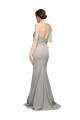 Sweetheart Sweep Train Stretch Crepe & Tulle Oyster Silver Sleeveless Formal Evening Gown / Prom Dress / Bridesmaid Dress Darwin