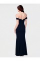 Off the Shoulder Long Stretch Crepe Ivory Sleeveless Formal Dress / Bridesmaid Dress Darwin