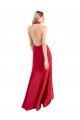 High Neck Long Stretch Crepe Red A-Line Sleeveless Formal Evening Gown / Prom Dress / Bridesmaid Dress Darwin